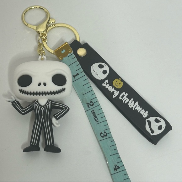 Disney’s Nightmare Before Christmas Jack Skellington 3D Rubber Keychain NWT - Picture 13 of 14